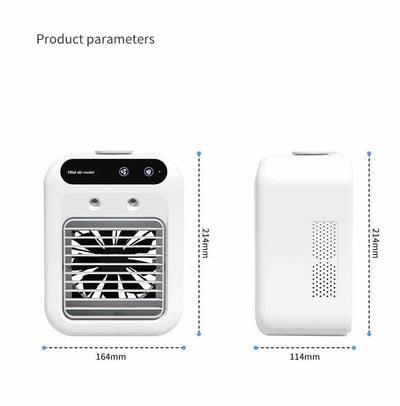 Overview:
 
 
 1. Different cooling atomization technology: The portable air conditioner adopts atomization technology to convert the hydration in the box into ultra