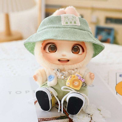 5PCS-Set cute hat, shoes, and doll clothes outfit for LABUBU 15-17cm doll accessories