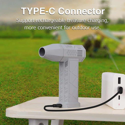 Mini Turbo Violent Fan Dust Blowing Product information: Color: gray, black Material: chewing gum Additional features: multi-function Specification: 120W Style: Mini