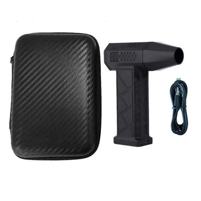 Mini Turbo Violent Fan Dust Blowing Product information: Color: gray, black Material: chewing gum Additional features: multi-function Specification: 120W Style: Mini