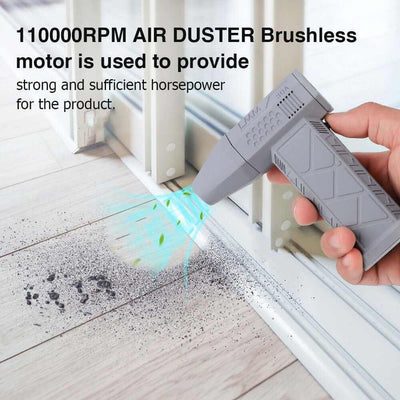 Mini Turbo Violent Fan Dust Blowing Product information: Color: gray, black Material: chewing gum Additional features: multi-function Specification: 120W Style: Mini