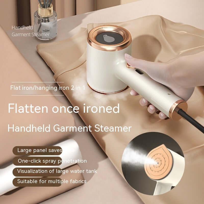 Mini Portable Handheld Garment Steamer Fabric Steam Iron For Clothes Overview:【Portable Design】: 33W handheld steamer, small size, easy to carry and store, can also 
