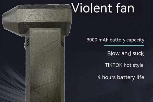 Turbo Fan Silent High Power Jet Fan Brushless Motor Air Duster Overview:1.【Compact Structure】: Cordless handheld fan integrates suction and blowing functions, is sma