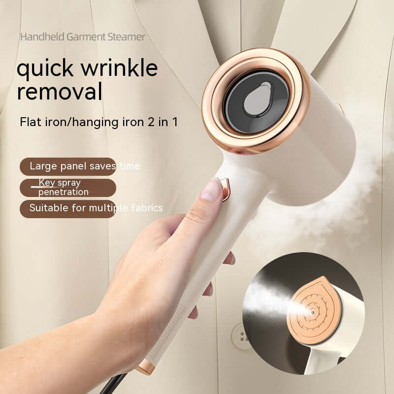 Mini Portable Handheld Garment Steamer Fabric Steam Iron For Clothes Overview:【Portable Design】: 33W handheld steamer, small size, easy to carry and store, can also 