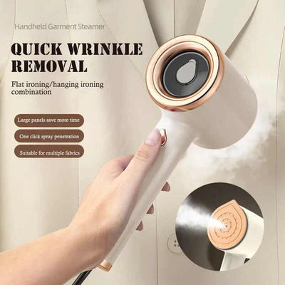 Mini Portable Handheld Garment Steamer Fabric Steam Iron For Clothes Overview:【Portable Design】: 33W handheld steamer, small size, easy to carry and store, can also 
